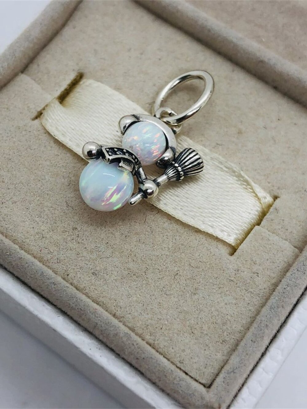 ✨🔥Pandora Opalescent Snowman Dangle Charm - Picture 4 of 5
